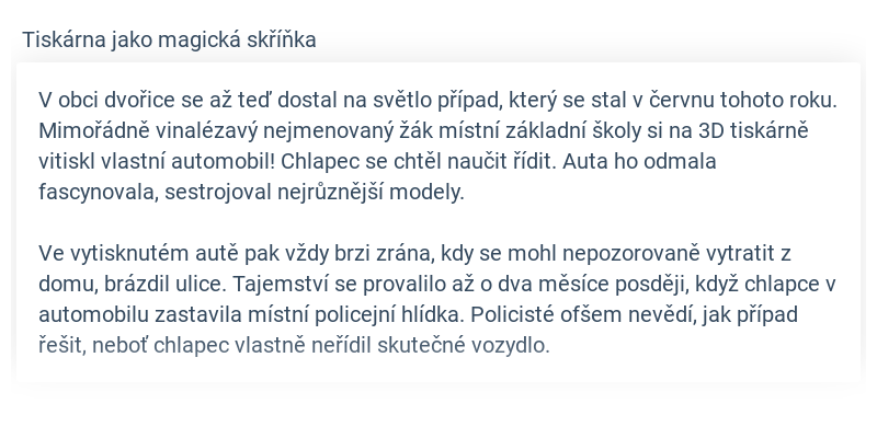 Zprávy z tisku