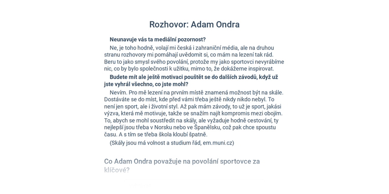 Články, rozhovory, názory I