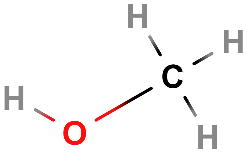 vzorec methanolu