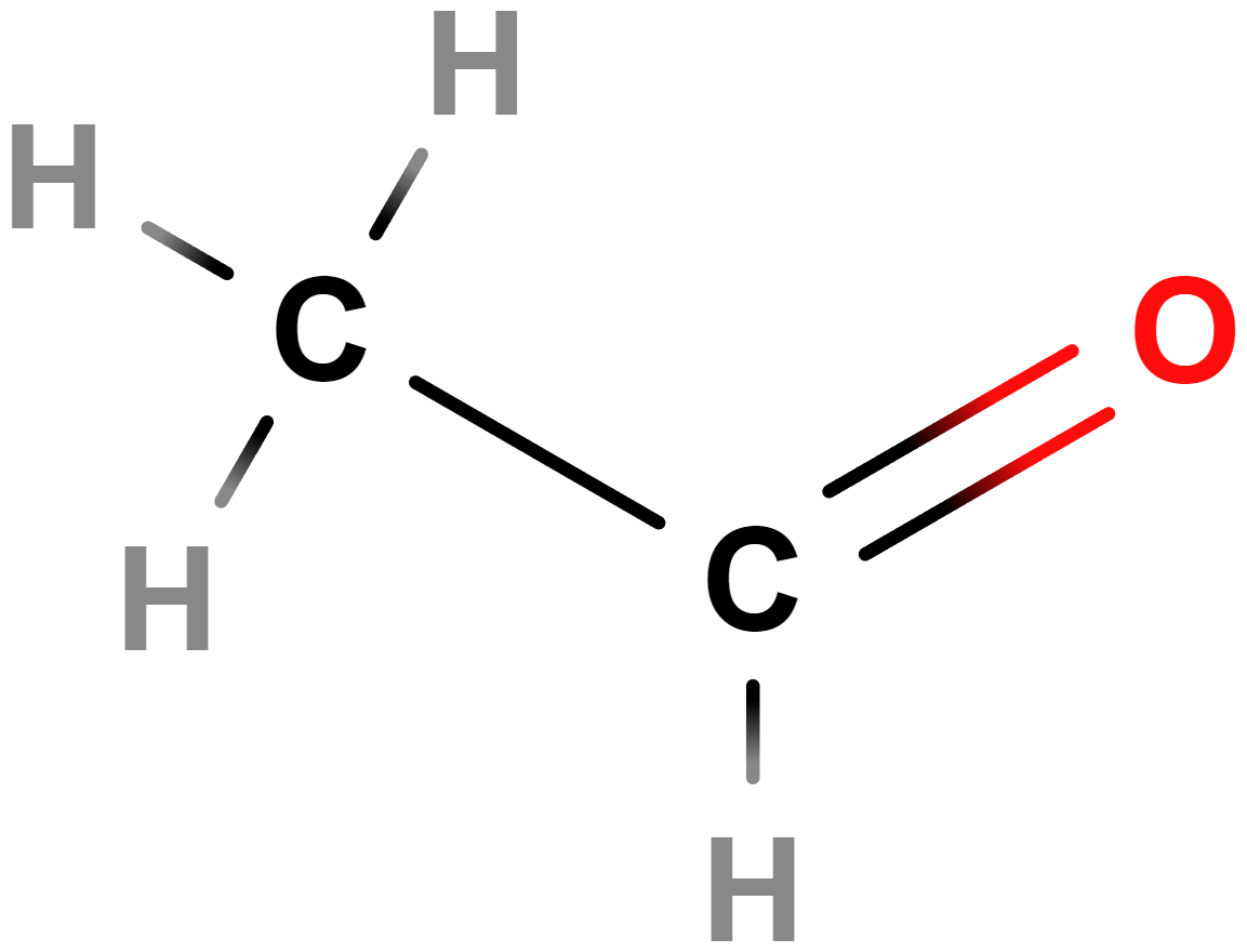 vzorec acetaldehydu
