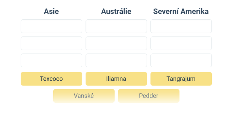Jezera podle světadílů