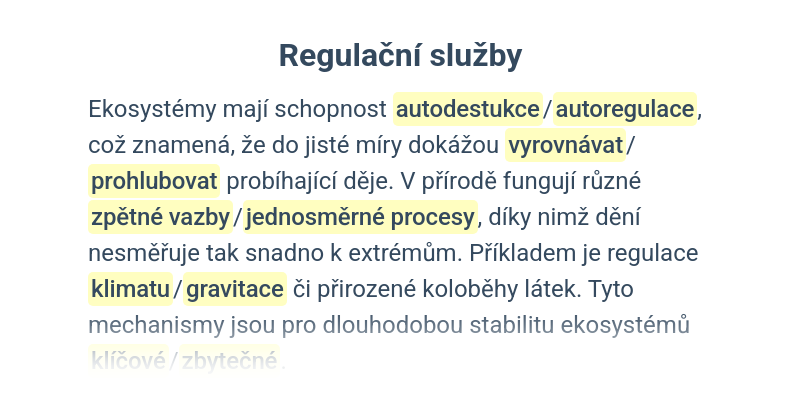 Ekosystémové služby