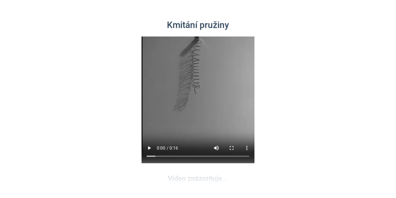 Kmitání pro ZŠ