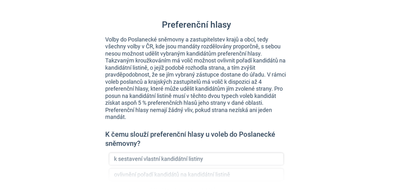 Volby a volební právo