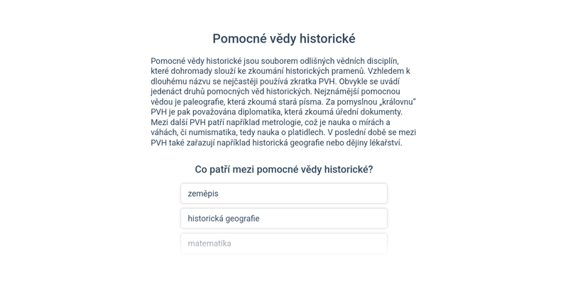 Pomocné vědy historické: přehled