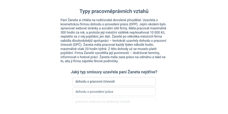 Pracovněprávní vztahy