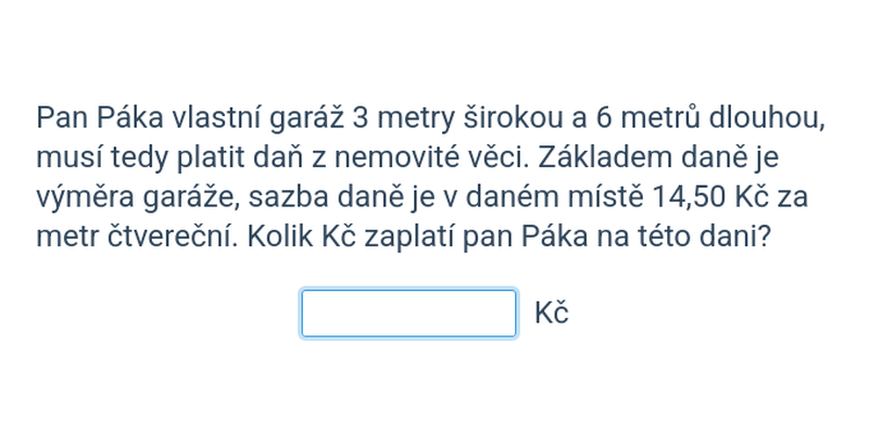Výpočet daně z nemovitosti