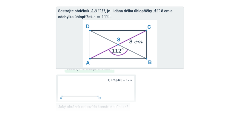 Konstrukce čtyřúhelníků: čtverce a obdélníky