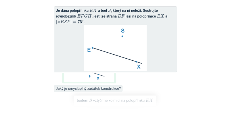 Konstrukce čtyřúhelníků: rovnoběžníky