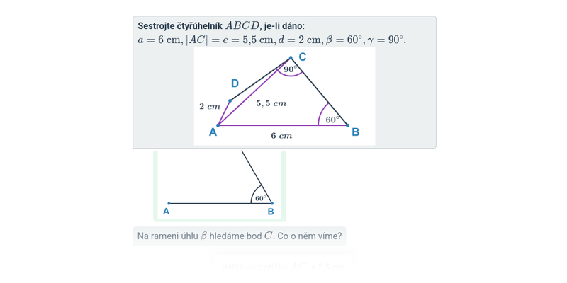 Konstrukce obecných čtyřúhelníků
