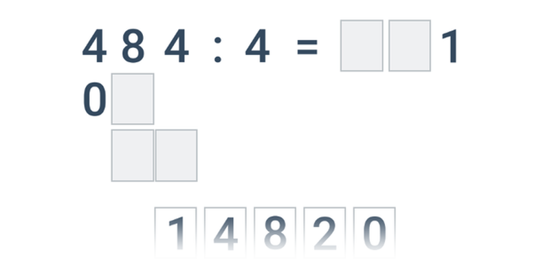 Písemné dělení jednociferným číslem