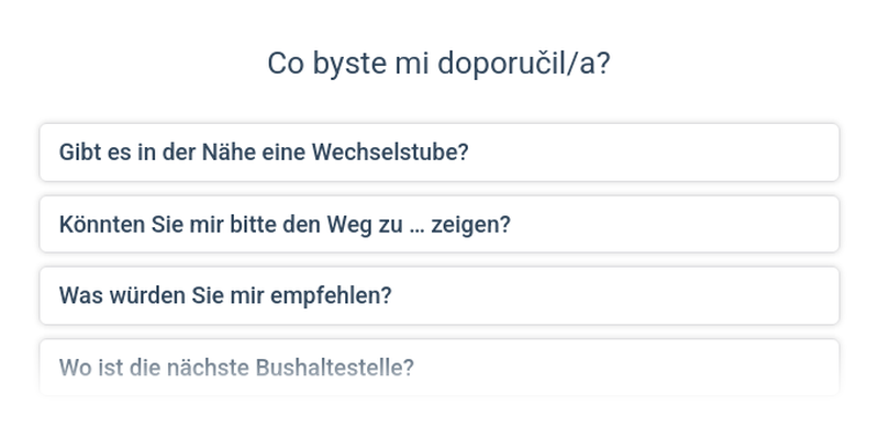 Cestování – fráze