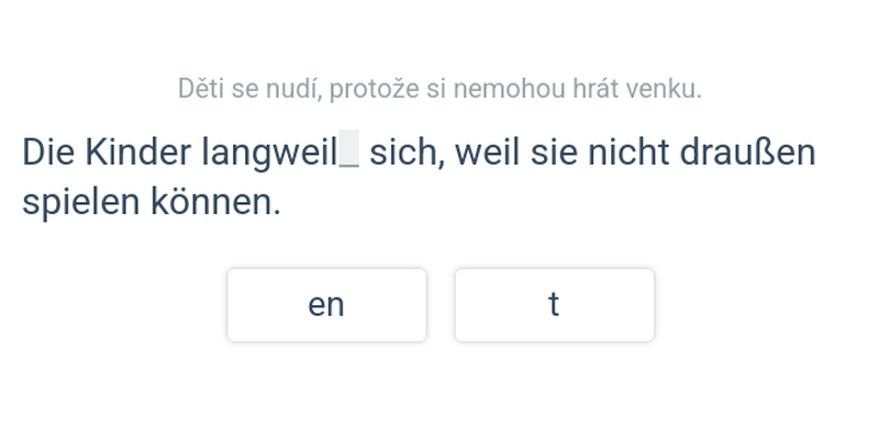 Slabá slovesa – přítomný čas