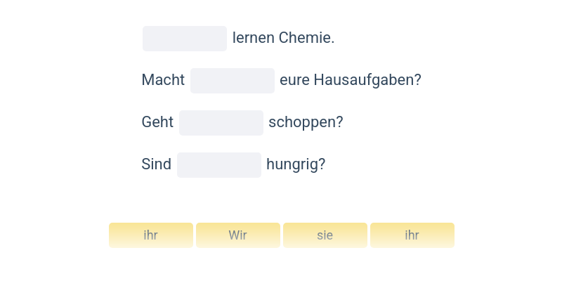 Osobní zájmena: 1. pád