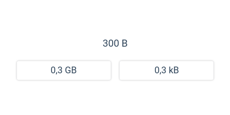 Informace, velikost dat
