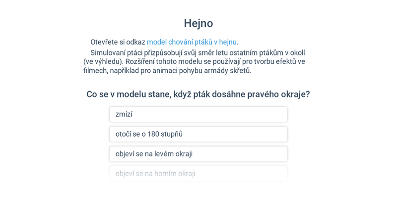 Modelování a simulace: biologie, příroda