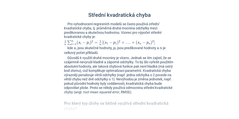 Vyhodnocení strojového učení